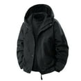thumbnail image 3 of ManxiVoo Women's Waterproof and Windproof Outdoor Jacket Lightweight Hooded Raincoat for All Weather Protection S Size Black, 3 of 9