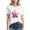 Pink, variant on Womens Graphic Star Print Short Sleeve T-Shirts Crewneck Casual Summer Cute Tees Tops 2025 Trendy