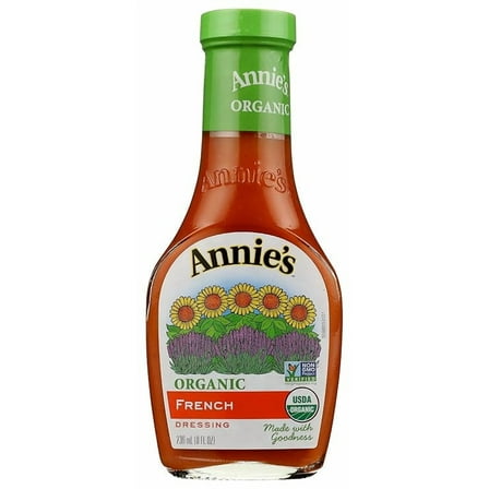 Annie's Organic French Salad Dressing, Vegan, Non-GMO, 8 fl oz ( Pack of 2 )