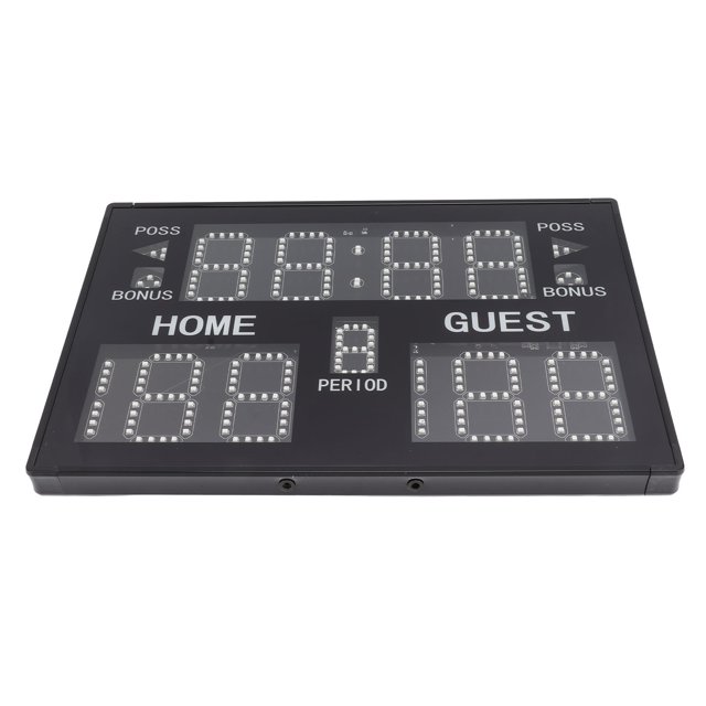 Marcador de Mesa Interior Multideporte, Marcador Electónico de 11 Dígitos, Marcador Digital Portátil Con Control Remoto, Marcador Electónico LED, Para Baloncesto Voleibol