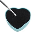 thumbnail image 3 of Unique Bargains 1pc Portable Heart-shaped Makeup Sponge Brush Cleaner Blue, 3 of 5