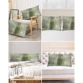thumbnail image 6 of Sage Green Satin Pillowcase for Hair and Skin with Zipper, Soft Breathable Cooling Silk Pillow Cases, Retro Oil Painting Modern Abstract Art Aesthetics Body Pillow Covers Bed Pillows 20"x54", 6 of 6