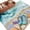 Turquoise Light Yellow, variant on Summer Nautical Area Rugs 8'x10', Washable Small Throw Rugs for Living Room Patio, Ocean Beach Flip Flops Shells Waves Green Indoor Outdoor Rug Non-Slip Low Pile Carpet Runner Reversible Floor Mats