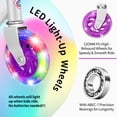 thumbnail image 2 of BELEEV Trottinette pour Enfants à 2 Roues avec Lumières LED, Pliable à Hauteur Réglable pour Garçons et Filles de 3 à 14 Ans, Violet, 2 of 7