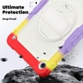 thumbnail image 4 of Funda para Samsung Galaxy Tab A11 Plus de 11 pulgadas (2025) y A9 Plus de 11 pulgadas (2023), resistente, a prueba de golpes, con soporte giratorio de 360° y correa de mano/bandolera., 4 of 9