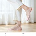 thumbnail image 5 of HuangHuanChen No Show Socks Womens Non Slip Low Cut Socks With Half Foot Cushion Thin Silky Dress Footies Liner Invisible Socks Flats No Show Sock For Slingback Heels Light Pink A, 5 of 6