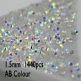 thumbnail image 1 of Crystal New 1.0 a 1.6mm 1440pcs Chaton Glass pixie Micro Manicure DIY Tiny Mini Accesorios de belleza para decoraciones de uñas Tan Jianjun unisex, 1 of 2