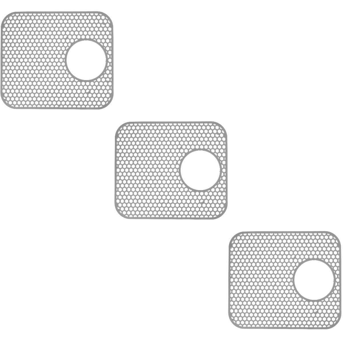 3-Pack Under Sink Mats for Kitchen Cabinet , Easy to Install Shelf Liners