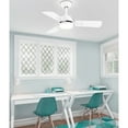 thumbnail image 2 of Breezary 36-In Black/White Farmhouse Indoor Ceiling Fan with Light Remote White, 2 of 5