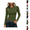 Army Green-02, variant on DISKEBUISS Women’s Long Sleeve Shirts Fitted Going Out Tops Stretch Crew Neck T-Shirt Slim Fit Casual Basic Top