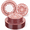 Red/White, variant on Disposable Plastic Party Plates Set, White and Red Floral Design, 10.25" Dinner 7.5" Dessert Plates