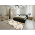 thumbnail image 5 of Ahgly Company Machine Washable Indoor Rectangle Abstract Champagne Beige Area Rugs, 7' x 10', 5 of 7