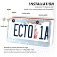 thumbnail image 5 of Coolnut Rainbow License Plate Frames 2pcs, Aluminum Universal Car License Plate Holder with Elliptical Hole for US Vehicles, 12"x 6", 5 of 7