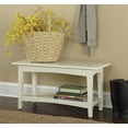 thumbnail image 3 of Shaker Cottage Bench with Open Shelf, Ivory, 3 of 5