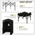 thumbnail image 6 of Flex Ultra Compact 4 Ft. W x 4 Ft. Metal Pop-Up Vented Top Changing Room Canopy Tent, 6 of 10