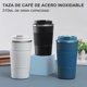thumbnail image 2 of Termo de Café CHAO 510 ml con Diseño de Protector de Mano de Silicona Antideslizante Termo Agua de Gran Capacidad de Acero Inoxidable Azul, 2 of 5