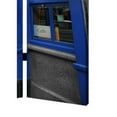 thumbnail image 4 of 3 Panel Blue Eyed Maid Print Foldable Room Divider, Blue - Saltoro Sherpi, 4 of 5