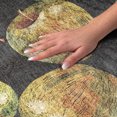 thumbnail image 3 of Addison Rugs Dream Shag Premium Machine Washable Transitional Apples Midnight Round Rug, 8' x 8', 3 of 8