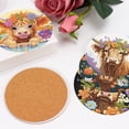 thumbnail image 6 of Goyunwell 8 Pack Diamond Art Coasters Kits - Highland Cow Diamond Painting Coasters Kit Set with Holder Cork Pads, DIY Cow Diamonds Art Non Slip Coaster Crafts Kits for Adults Beginners Gifts, 6 of 6