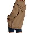 thumbnail image 4 of GILIGEGE 2026 Zip Up Hoodies for Women,Fall Winter Casual Sweatshirts, Comfort Soft Plus Size Jackets,Zipper Oversized Lightweight Cute Jackets with Pockets,Fashion Outfits Clothes Beige, 4 of 9