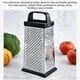 thumbnail image 3 of Rallador de caja de acero inoxidable de cuatro caras para queso, verduras y rallar – Rallador de cocina multifuncional con base antideslizante para un rallado rápido., 3 of 6
