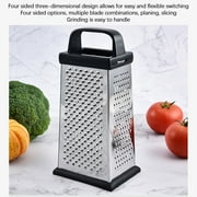 Guozer Stainless Steel Four Sided Grater For Cheese,Fruits,Vegetables Four In One Grater With Grinding,Shredding,Chopping And Milling Fast And Efficient,Does Not Warp Easily
