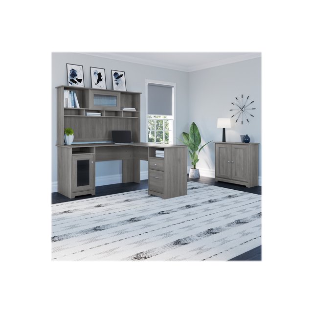 Bush Furniture Cabot Small - Armoire - 2 Portes - Gris Moderne