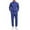 Blue, variant on Men's Tracksuits 2 Pieces Waffle Hoodies Sweatsuit Sets Sports Jogging Suit Set