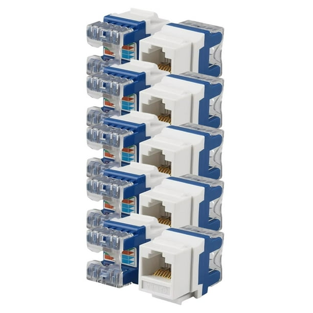 10 Conectores de Módulo de Red CAT6A RJ45, Diseño Sin Herramientas ...