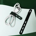 thumbnail image 4 of 10/15 Pack Attaches de Câble en Silicone Réutilisables Ajustables avec Boucle de Verrouillage 15 Pcs, 4 of 10