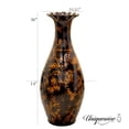 thumbnail image 5 of Traditional Brown Trumpet Shaped Floor Vase, 36" Tall, 5 of 5