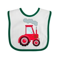 Inktastic Fun Red Tractor Boys or Girls Baby Bib