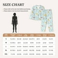 thumbnail image 4 of Lsque Space With Dino Astronauts Pattern Long Sleeve Pajama Set for Women - Soft 2-Piece Sleepwear and Loungewear Set with Pockets, Comfy Nightwear-XX-Large, 4 of 7