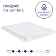 thumbnail image 5 of Revo 4.5-Inch Queen Size Memory Foam Replacement Sleep Sofa Bed Mattress, 5 of 9