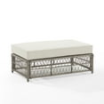 thumbnail image 6 of Thatcher Outdoor Wicker Coffee Table Ottoman Creme/Driftwood, 6 of 14