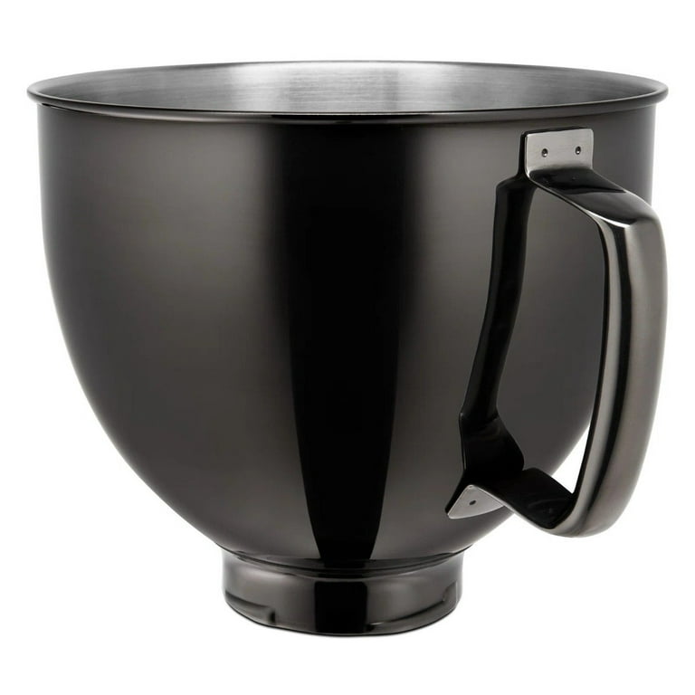 KitchenAid 5-Quart Metallic Black Stainless Steel Mixing Bowl  Fits 4.5- Quart & 5-Quart KitchenAid Tilt-Head Stand Mixers 