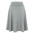 thumbnail image 4 of SXcggal Women's Solid Color Casual High Waist Elastic Half Body Skirt Fashionable Comfortable Women's Skirt, 4 of 6