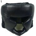 thumbnail image 1 of CUITING Faux Leather Boxing Martial Arts MMA Helmet Head Guard Headgear Head Protection, 1 of 7