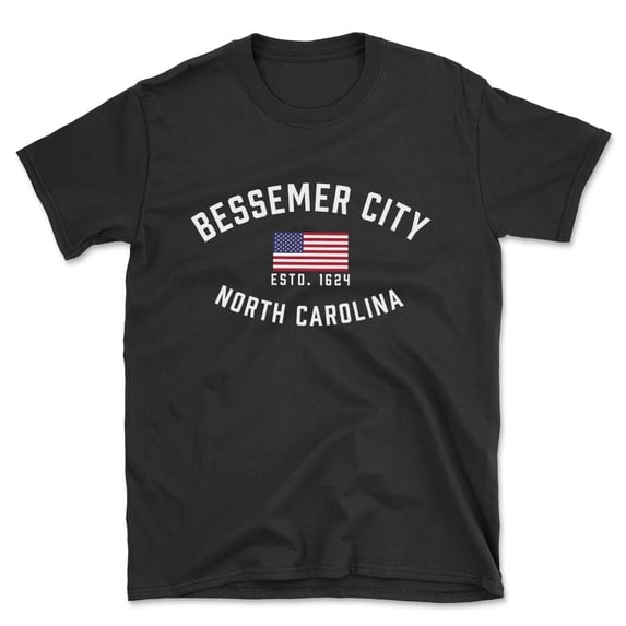 Bessemer City North Carolina Patriot Men's Cotton T-Shirt