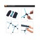 thumbnail image 1 of Mesa plegable para exteriores, escritorio portátil para acampar, ultraligero, para playa, senderismo, escalada, aluminio, negro, 1 of 5