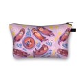 thumbnail image 1 of Estuche de cosméticos para mujer, bolsa de maquillaje Retro a rayas de búho, bonito hurones, organizador de belleza, bolsa de viaje, neceser de aseo qiuyongming unisex, 1 of 2