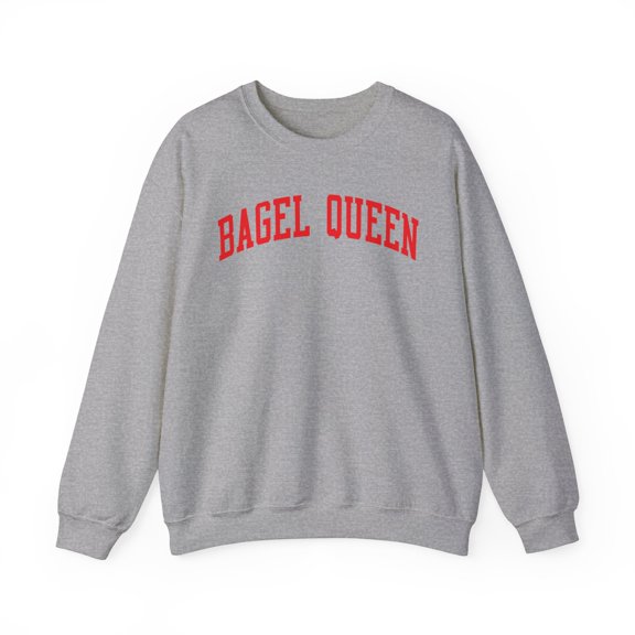 Bagel Queen Sweatshirt Gifts Crew Neck Shirt Long Sleeve Unisex