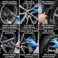 thumbnail image 2 of Ron Professional Car Wheel and Tire Cleaning Kit, Auto Detailing Brush Set with Rim Brush and Microfiber Towel, 2 of 7