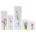 thumbnail image 3 of 5 Pack Modern Acrylic Wedding Flower Stand Box Floral Plant Display Rack Decor, 3 of 10