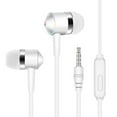 thumbnail image 1 of Flmtop Universal 3.5mm Plug In-Ear Music Bass Wired Earphones Sports Headsets with Mic, 1 of 10