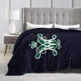 thumbnail image 4 of College of William and Mary Logo Fleece Blanket, Very Soft Microfiber Flannel Blanket for Couch Warm and Cozy for All Seasons, 4 of 6