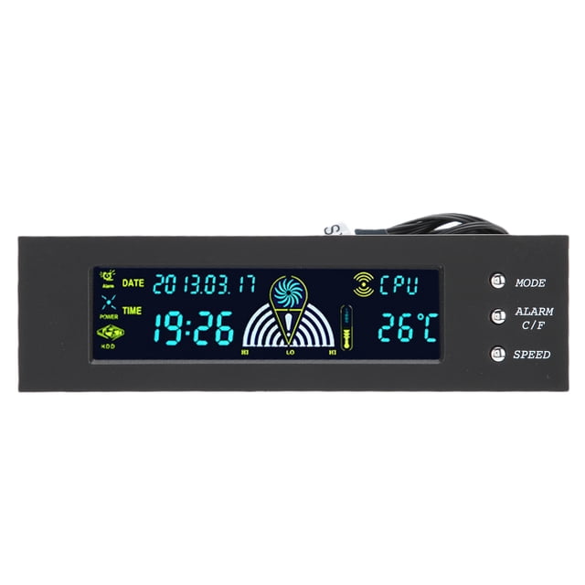 Control de temperatura de la computadora, controlador de velocidad de 3 ventiladores de la computadora Controlador de ventilador de la computadora Controlador de velocidad del ventilador