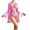 Pink, variant on jobturf Pajamas for Women Set Valentines Day Lace Camisole Top with Mesh Robe and Shorts 3 Piece Outfits Summer Y2k V Neck Sleepwear Lounge Sets