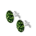 thumbnail image 2 of Saint Patrick's Day Men's Stainless Steel Cufflink Set for Dress Shirts - Formal Attire Essential, 2 of 6