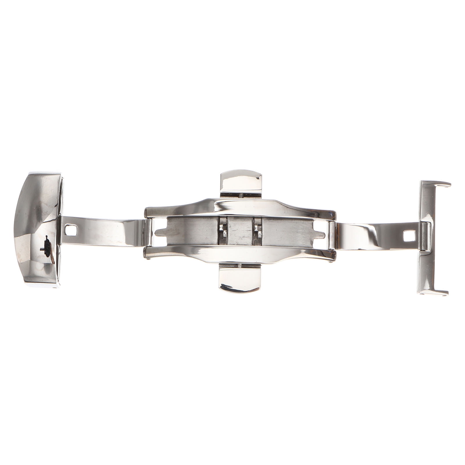 Stainless Steel Watch Buckle Double Push Button Deployment Clasp For